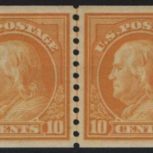 US Washington - Franklin #497 LH F-VF Line Pair