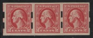 US Vending Machine #532 SCH III H F-VF Strip of 3