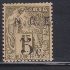 French Colonies and French Area - New Caledonia #8 Hinged Mint  F - VF   Cat Value: Yvert: €40 Scott: $32.50