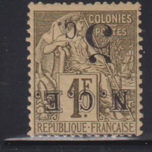 French Colonies and French Area - New Caledonia #8 Hinged Mint  F  inverted   Cat Value: Yvert: €70 Scott: $45