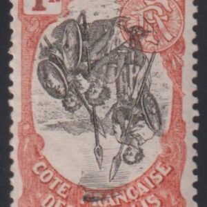 French Colonies and French Area - Somali Coast #62   inverted center rinted clandestinely per Yv