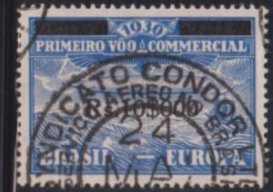 Countries A - M - Brazil #4CL5 Used  VF - XF  zeppelin  Cat Value: $300