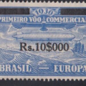 Countries A - M - Brazil #4LC5 LH Mint  VF  Zeppelin  Cat Value: $225