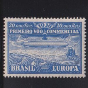 Countries A - M - Brazil #4CL3 NH  XF  Zeppelin  Cat Value: $175