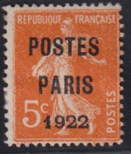 France #Yv 30 Hinged Mint  F og remnant aer stuck to reverse  Cat Value: Yvert: €185