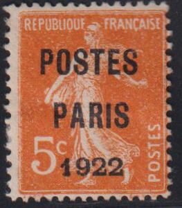 France #Yv 30 Hinged Mint  F og remnant aer stuck to reverse  Cat Value: Yvert: €185
