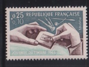 France #B400 NH  VF  missing orange rare error  Cat Value: $350