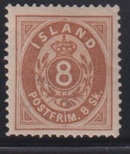 Iceland #3 Hinged  VF   Cat Value: $325