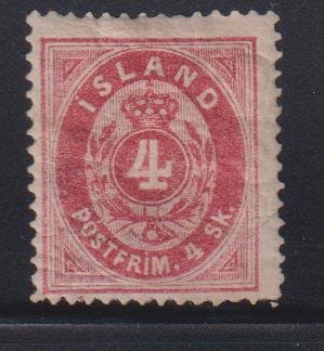 Iceland #2 Hinged  F   Cat Value: $175