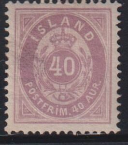 Iceland #18 Hinged  XF   Cat Value: $70