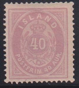 Iceland #18 LH  VF Facet 17B light 1AC  Cat Value: $220
