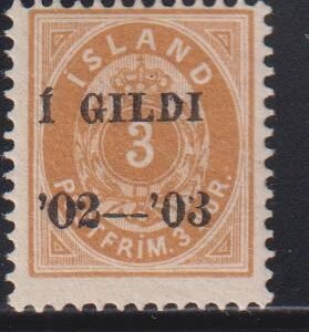 Iceland #49 LH Mint  F   Cat Value: $240