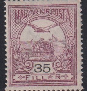 Hungary #95a Hinged Mint  F - VF watermark horizontal key value to set  Cat Value: $200