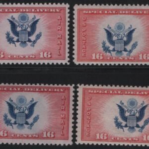 US Airmails #CE2 variety NH F-VF