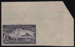 US Possessions Philippines E5 NH XF UR Corner Margin