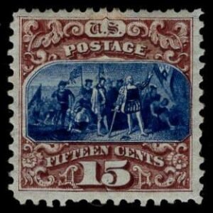 US Pictorials 129 H VF-XF OG, Cert