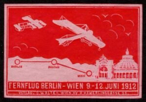 Germany 1912 Vignette Berlin -Vienna Flight