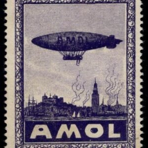 Germany c1925 Advertising Vignette for Amol showing Zeppelin
