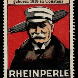 Germany c1925 Advertising Vignette with Zeppelin and Count Zeppelin