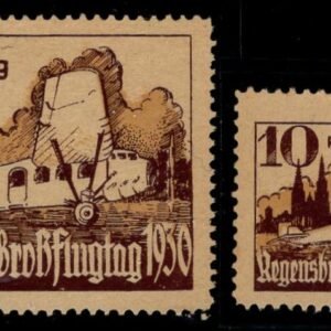 Germany 1930 Semi Official Air, Regensburg Flight Day Vignette