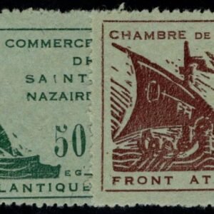 France Timbre De Guerre Yv 8,9 Mint, St Nazaire