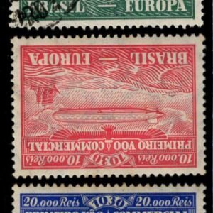 Brazil 1930 4CL1-3 Mint/Used F-VF Zeppelins