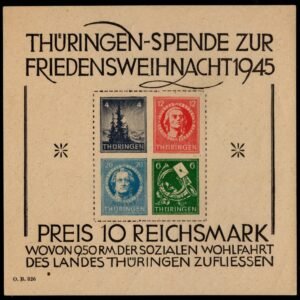 Germany, East Zone Thuringia 16N7b S/S NH VF