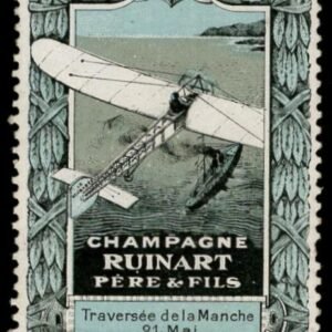 France 1910 Ruinart Père & Fils Vignette with Bleriot XI Monoplane
