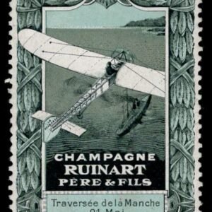 France 1910 Ruinart Père & Fils Vignette with Bleriot XI Monoplane