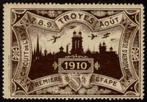 France 1910 Troyes Air Race Show Vignette NH