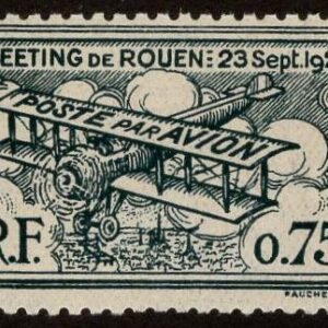 France 1923 Rouen Air Meet Vignette NH