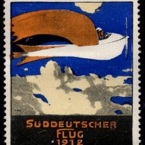 Germany 1912 Süddeutscher Flug Vignette