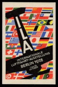 Germany 1928 International Air Show in Berlin Vignette