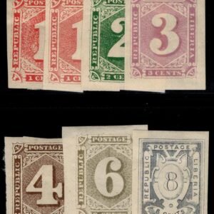 Liberia 24b-29b Imperf , Mint