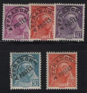 France Precancels Yv 78//83 (without 81) H VF