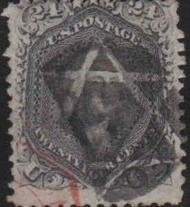 US 78 Early Classics Fancy Cancel avg, Negative 6 Point Star