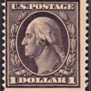 US 342 Washington / Franklin NH F Natural Irregular Perf at Top, Fresh cv $1,050