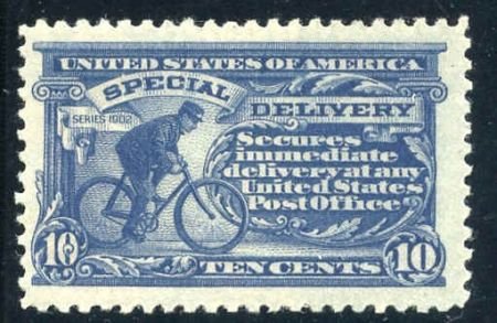 US E11 Special Delivery  F - VF NH Dark Ultramarine "Pink Back"