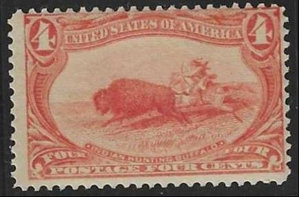 US 287 Early Commemoratives F Mint NH Pristine - Bright Color! cv $330