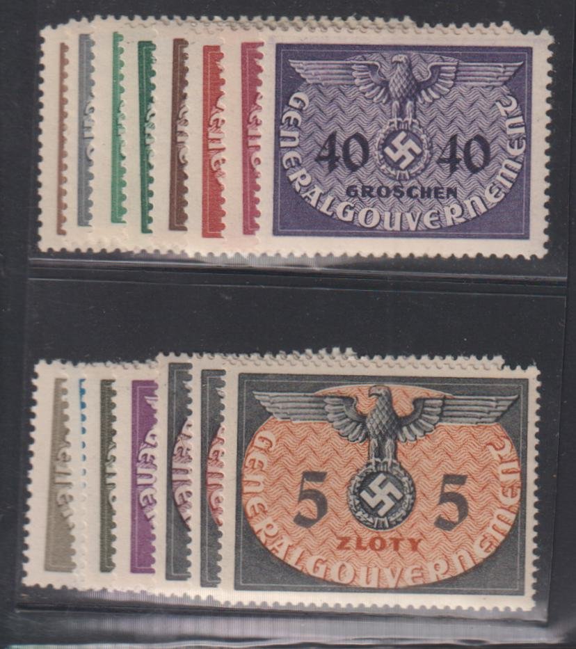 Poland #NO1-15 MintNH F - VF