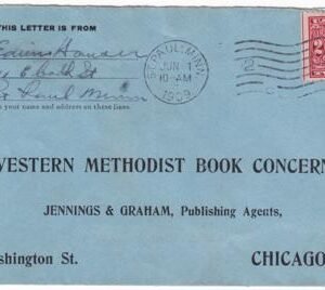 US 1909 370 FDC from St. Paul on blue  Cover, with Certificate