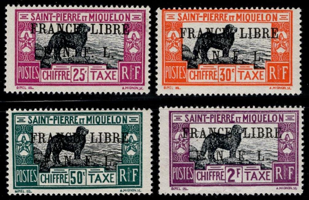St. Pierre & Miquelon J42-J45 NH F-VF