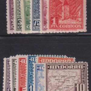 Spain - Andorra #37-49 MintHinged F - VF