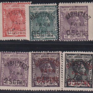 Spain - Elobey Annobon Y Corisco #55-60 MintHinged F