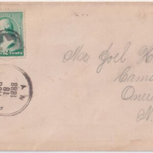 US 1888 #213 with Star in Circle Cancel and Fly Creek Cancel