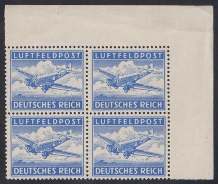 Great Britain 1944 British Forgery of MQ1 NH VF - XF Corner Block