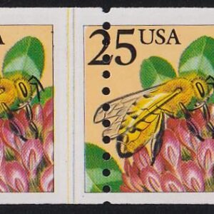 US 1990 #2281 Coil Strip of 6 with Shifted Perfs NH