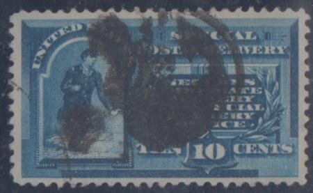 US E1 Special Delivery XF Used Cancel Slightly Heavy, but Incredibly Well Centered - cv $80