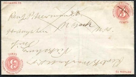 US 3 cent Reply Envelope Patent Essay Undersander EBo1