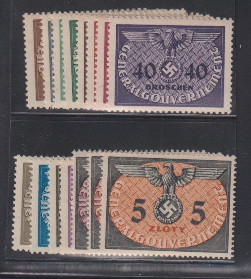 Poland #NO1-15 MintNH F - VF